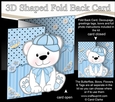 3D Shaped No-Hole Fold Back Mini Kit - Cute Little Bobbi Bear
