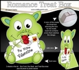 3D Valentine Treat Box Mini Kit - Cute Dinosaur has a Valentine Card
