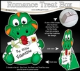 3D Valentine Treat Box Mini Kit - Cute Dinosaur has a Valentine Card