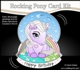 3D Shaped Rocking Card Mini Kit - Cute Little Pony Violet