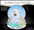 3D Shaped Rocking Card Mini Kit - Cute Little Pony Icicle