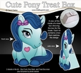 3D Cute Treat Box Gift Set Mini Kit - Cute Little Pony Moondancer