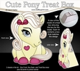 3D Cute Treat Box Gift Set Mini Kit - Cute Little Pony Cherryade