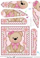 Cute Little Bear Fan Pyramage Topper