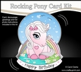 3D Shaped Rocking Card Mini Kit - Cute Little Pony Marshmallow