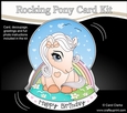 3D Shaped Rocking Card Mini Kit - Cute Little Pony Marmalade