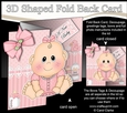 3D Shaped No-Hole Fold Back Mini Kit - Cute Little Baby Girl Bea