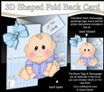 3D Shaped No-Hole Fold Back Mini Kit - Cute Little Baby Boy Milo