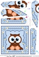 Cute Little Hoot Owl Fan Pyramage Topper