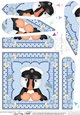 Cute Little Puffin Fan Pyramage Topper