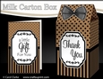 3D Spots & Stripes Milk Carton Treat Box Mini Kit