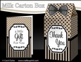 3D Spots & Stripes Milk Carton Treat Box Mini Kit