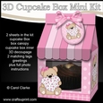 3D Mini Milk Carton Cupcake Treat Box Mini Kit - Cute Little Livvy Bear