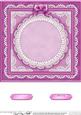 8 x 8 Pearls, Lace and Ribbon Plain Card Base