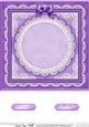 8 x 8 Pearls, Lace and Ribbon Plain Card Base