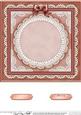 8 x 8 Pearls, Lace and Ribbon Plain Card Base