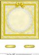 8 x 8 Pearls, Lace and Ribbon Plain Card Base