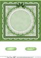 8 x 8 Pearls, Lace and Ribbon Plain Card Base