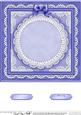 8 x 8 Pearls, Lace and Ribbon Plain Card Base