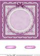 8 x 8 Pearls, Lace and Ribbon Plain Card Base
