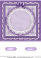 8 x 8 Pearls, Lace and Ribbon Plain Card Base