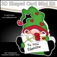 3D Shaped Card Mini Kit - Cute Romantic Gnome has a Valentines Card