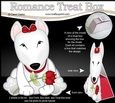 3D Valentine Treat Box Mini Kit - Cute Romantic English Bull Dog Terrier has a Rose 