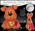 3D Valentine Treat Box Mini Kit - Cute Romantic Rusty Dog has a Rose