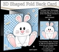 3D Shaped No-Hole Fold Back Mini Kit - Cute Little Dipsy Bunny