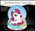 3D Shaped Rocking Card Mini Kit - Cute Little Pony Berry