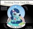 3D Shaped Rocking Card Mini Kit - Cute Little Pony Melody