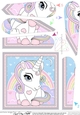Cute Little Unicorn Fan Pyramage Topper