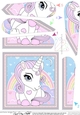 Cute Little Unicorn Fan Pyramage Topper