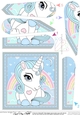 Cute Little Unicorn Fan Pyramage Topper
