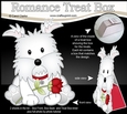3D Valentine Treat Box Mini Kit - Cute Romantic Westie Dog has a Rose
