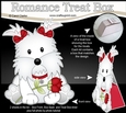 3D Valentine Treat Box Mini Kit - Cute Romantic Westie Dog has a Rose