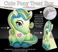 3D Cute Treat Box Gift Set Mini Kit - Cute Little Pony Summer Breeze