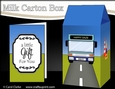3D Milk Carton Treat Box - Single Decker Bus
