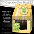 Mini Milk Carton Cupcake Treat Box Mini Kit - Cute Little Dino