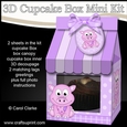 Mini Milk Carton Cupcake Treat Box Mini Kit - Cute Little Dino
