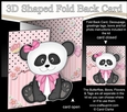 3D Shaped No-Hole Fold Back Mini Kit - Cute Little Panda Su Ling