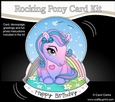 3D Shaped Rocking Card Mini Kit - Cute Little Pony Kandy