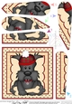 Cute Little Scottie Dog Fan Pyramage Topper