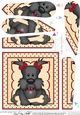 Cute Little Scottie Dog Fan Pyramage Topper