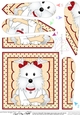 Cute Little Westie Dog Fan Pyramage Topper