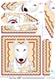Cute Little English Bull Terrier Dog Fan Pyramage Topper