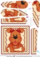 Cute Little Rusty Dog Fan Pyramage Topper