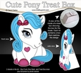 3D Cute Treat Box Gift Set Mini Kit - Cute Little Pony Snowflake