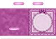 Square Pearls, Lace and Ribbon Plain Card Base Portrait Form