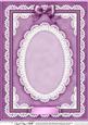 A4 Pearls, Lace and Ribbon Plain Card Base